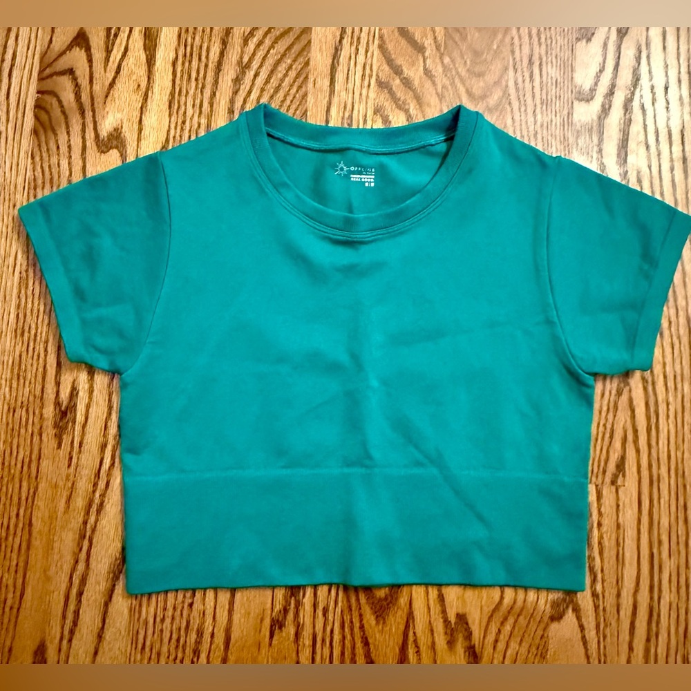 Offline by Aerie Vibrant Green Seamless Top